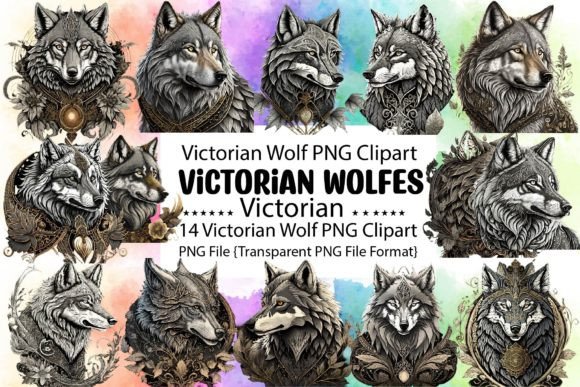 Download Victorian Wolf PNG Bundle - Wolf Collection