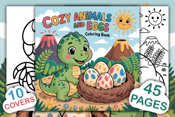 Download Cozy Animals and Eggs Coloring Book - Cozy animals Collection