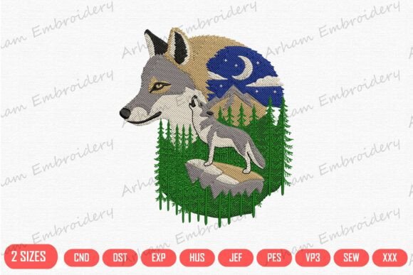 Download Howling Wolf Forest Moon - Wolf Collection