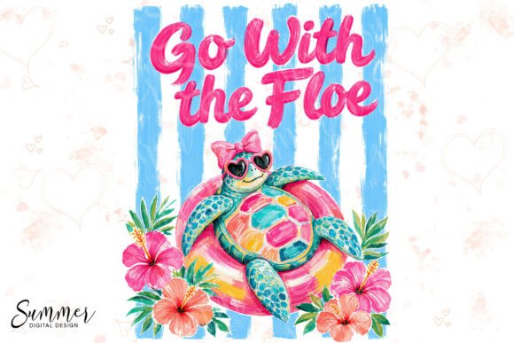 Download Go with the Floe Preppy Sea Turtle PNG - Sea turtle Collection