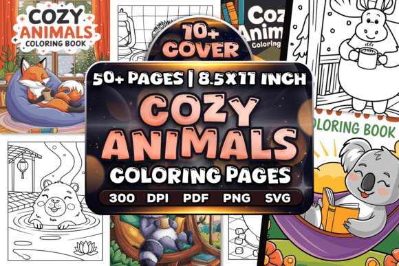 Download 50+ Cozy Animals Coloring Pages - Cozy animals Collection