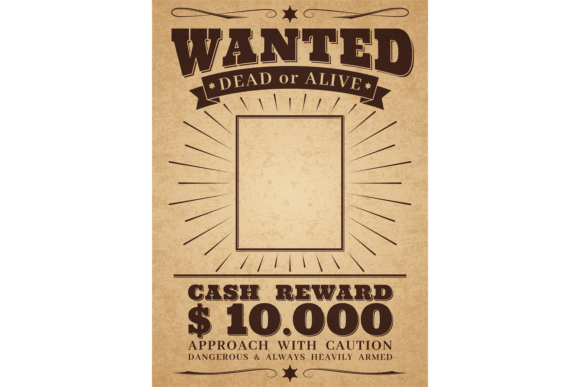 Download Wanted Vintage Western Poster. Dead or a - Post Collection