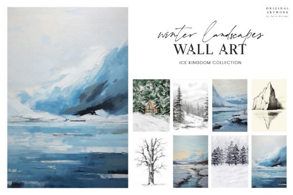 Download Winter Landscape Wall Art Poster - Post Collection