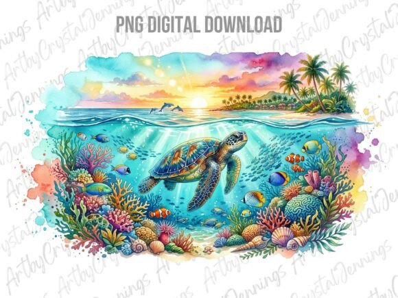 Download Sea Turtle Coral Reef Clipart PNG - Sea turtle Collection