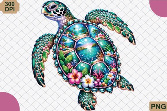 Download Rhinestone Sea Turtle Summer Beach PNG - Sea turtle Collection