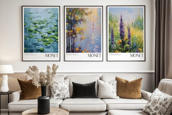 Download Art Poster Echoing Monet Style Painting - Post Collection