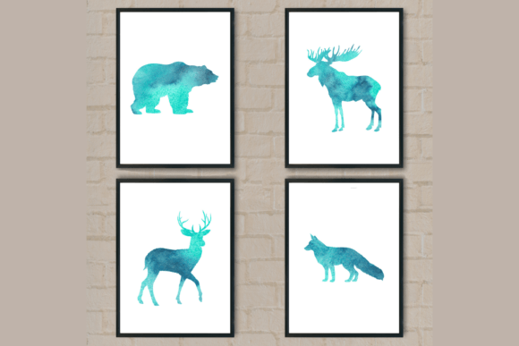 Download Watercolor Forest Animal Posters - Post Collection