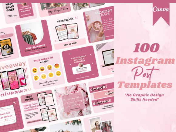 Download 100 Pink Instagram Post Templates - Post Collection