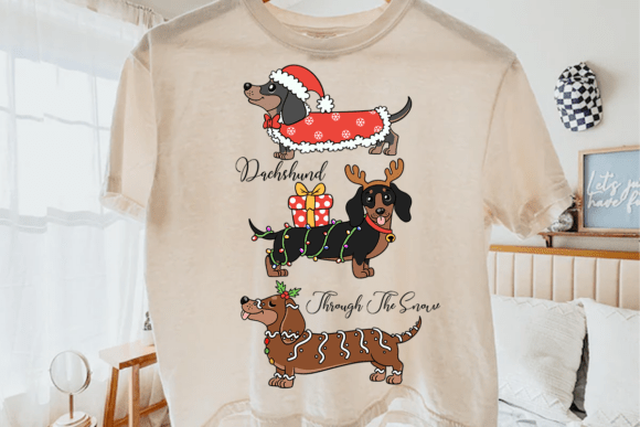 Download Cute Dachshund Through the Snow PNG - Premium Bundle